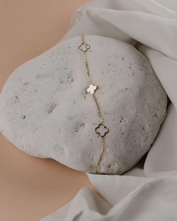 Βραχιόλι χρυσό γυναικείο με σταυρουδάκια